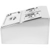 Kantineholder / Ingrediensskakt inkl. 2xGN1/6-100mm & 1xGN1/3-100mm kantiner med låg Rustfrit stål | Adexa CHD04B2