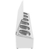 Kantineholder / Ingrediensskakt med låg inkl. 6xGN1/6-150mm kantiner Rustfrit stål | Adexa CHD06ADFL