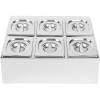 Kantine holder inkl. 6xGN1/6-100mm kantiner og låg | Adexa CHD06B