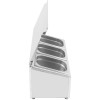 Kantineholder / Ingrediensskakt med låg inkl. 3xGN1/4-100mm kantiner Rustfrit stål | Adexa CHE03AFL