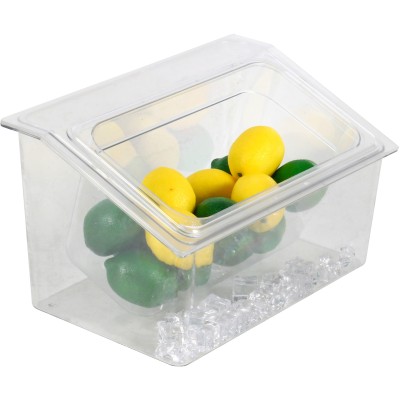 Kølet Ingrediens beholdere inkl. 1xGN1/3-100mm dåse med låg Plast | Adexa CHP04B