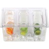 Kølet Ingrediens beholdere inklusive 3xGN1/9-100mm kantiner med låg Plast | Adexa CHP04B3