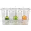 Kølet Ingrediens beholdere inklusive 3xGN1/9-100mm kantiner med låg Plast | Adexa CHP04B3