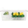 Kølet ingrediens beholder med 1xGN1/3+1xGN1/6-100mm kantiner med låg Plast | Adexa CHP06B3