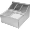 Kantineholder inkl. 2xGN1/6-100mm & 3xGN1/9-100mm kantiner & gennemsigtig flip-lås | Adexa CHRLF04B2