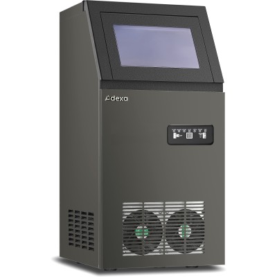 Professionel ismaskine 60kg/24h 12kg binge Sort rustfrit stål Digital kontrol | Adexa CIM60BD