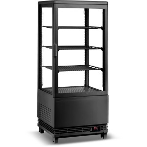 Bordmodel Kølevitrine 78 liter 3 hylder Sort 1 flad dør | Adexa CL78B