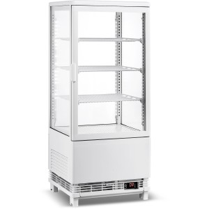 Bordmodel Kølevitrine 78 liter 3 hylder Hvid 1 flad dør | Adexa CL78W