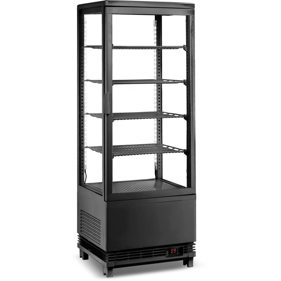 Bordmodel Kølevitrine 98 liter 4 hylder Hvid 1 flad dør | Adexa CL98W