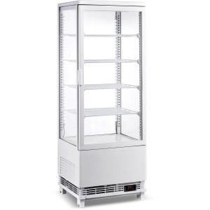 Bordmodel Kølevitrine 98 liter 4 hylder Hvid 1 flad dør | Adexa CL98W