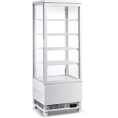 Bordmodel Kølevitrine 98 liter 4 hylder Hvid 1 flad dør | Adexa CL98W