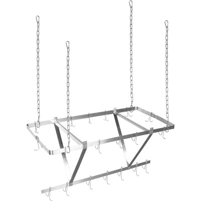 Loftmonteret værktøjsstativ med 12 kroge i rustfrit stål 1000x508mm | Adexa CMR10050