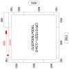 Kølerum med enhed 1500x1500x2010mm Volumen 3,3m3 | Adexa CR1515201-SGN3050