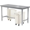 Arbejdsbord i rustfrit stål uden underhylde 1400x800x900mm | Adexa CT80140