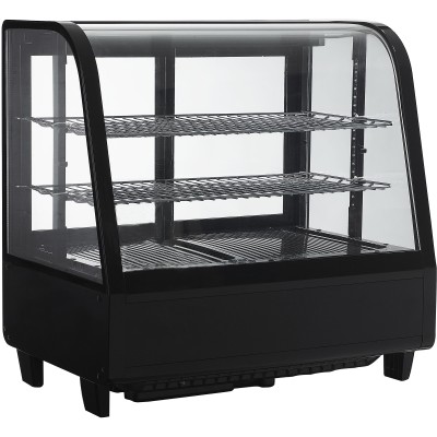 Displaykøleskab 100 liter 2 hylder Sort | Adexa CW100B