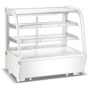Kølevitrine Bordmodel 120 Liter med Buet Glasfront, LED-belysning & 2 Hylder Hvid | Adexa CW120RW