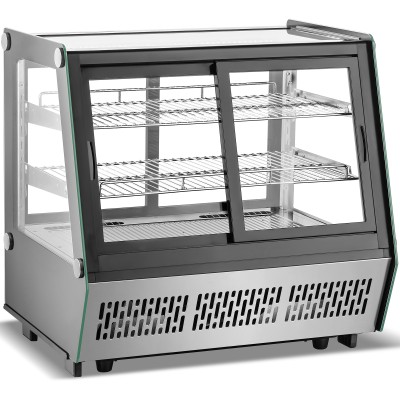 Kølemontre 160 liter Åbner for og bag 2 hylder Sort | Adexa CW1601