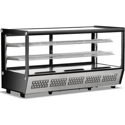 Display Køleskab 268 liter 2 hylder Rustfrit stål/sort | Adexa CW250
