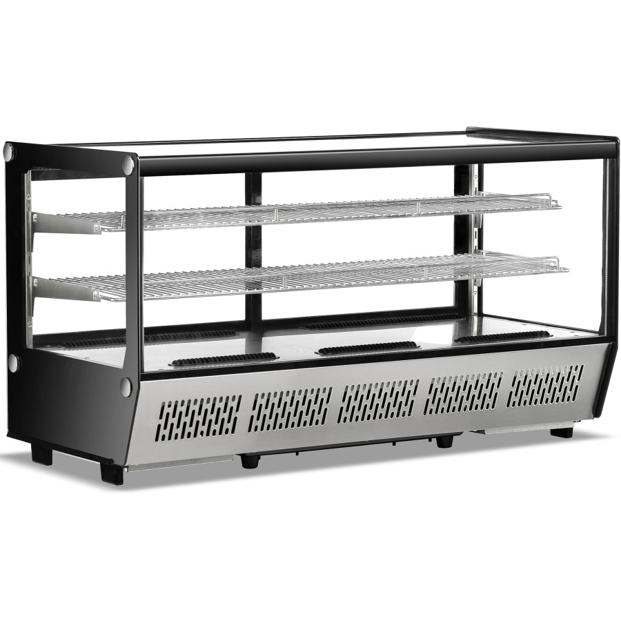 Display Køleskab 268 liter 2 hylder Rustfrit stål/sort | Adexa CW250