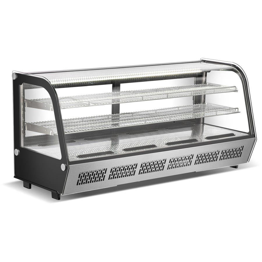 Display Køleskab 268 liter 2 hylder Rustfrit stål/sort | Adexa CW250R