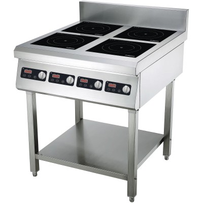 Professionel induktionskogeplade med 4 plader Gulvstående 4 x 3,5 kW | Adexa CX140D