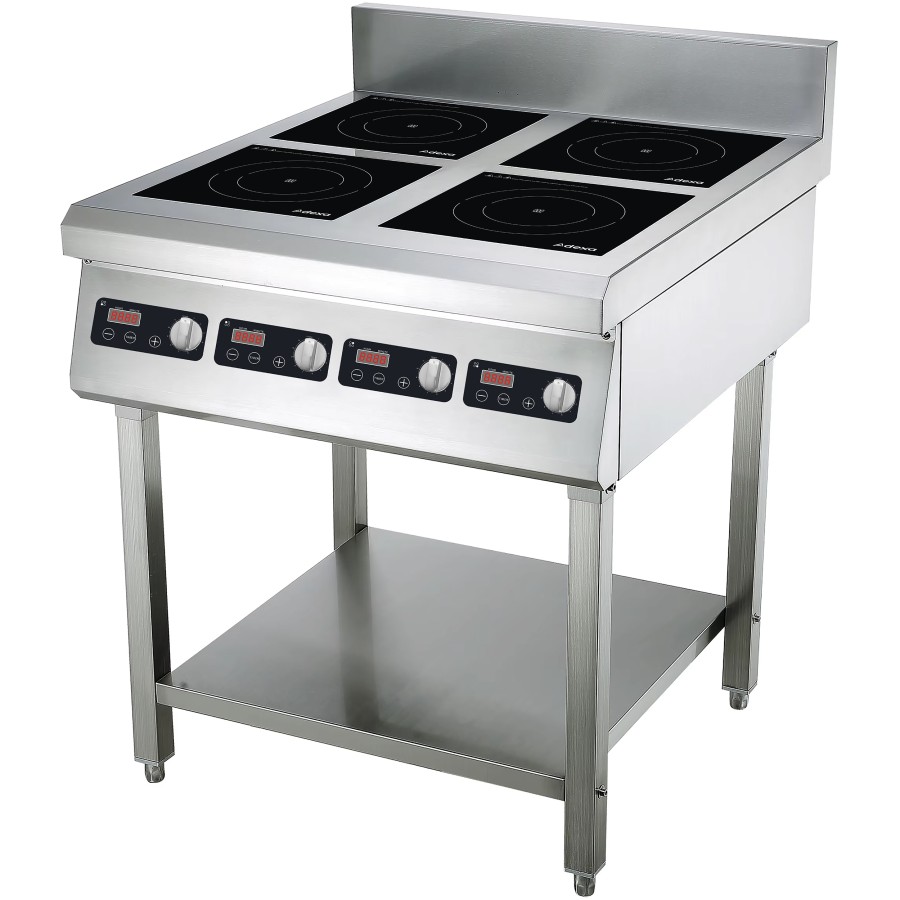 Professionel induktionskogeplade med 4 plader Gulvstående 4 x 3,5 kW | Adexa CX140D