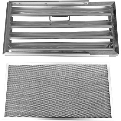 Labyrintfilter/flammebeskyttelsesfilter og fedtfilter med håndtag i rustfrit stål/aluminium 500x250x40mm | Adexa DCF50254AM