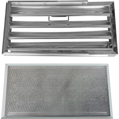 Labyrintfilter/flammebeskyttelsesfilter og premium fedtfilter med håndtag i rustfrit stål/aluminium 500x250x40mm | Adexa DCF50254SM