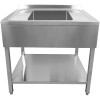 Køkkenvask i rustfrit stål 800x600x900mm 1 h Kant | Adexa DSA8060