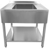 Køkkenvask i rustfrit stål 800x700x900mm 1 h Kant | Adexa DSA8070