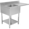 Vask til opvaskemaskiner 1 ho venstre Underhylde Kant 1200x700x927mm | Adexa DSB1270L