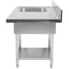 Vask til opvaskemaskiner 1 ho venstre Underhylde Kant 1200x700x927mm | Adexa DSB1270L