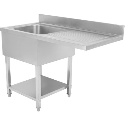 Vask til opvaskemaskiner 1 ho venstre Underhylde Kant 1200x700x927mm | Adexa DSB1270L