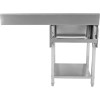 Vask til opvaskemaskiner 1 ho venstre Underhylde Kant 1200x700x927mm | Adexa DSB1270L