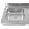 Vask til opvaskemaskiner 1 ho venstre Underhylde Kant 1200x700x927mm | Adexa DSB1270L