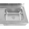 Vask til opvaskemaskiner 1 højre Underhylde kant 1200x600x910mm | Adexa DSB1260R