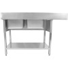 Dobbeltvask Hoar til venstre Med opbevaringsflade kant 1800x600x910mm | Adexa DSB1860L