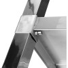 Arbejdsbord i rustfrit stål 3 hylder Bagkant Firkantede ben 1400x600x900mm | Adexa DW3T14060B