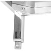Arbejdsbord i rustfrit stål 3 hylder Bagkant Firkantede ben 1400x600x900mm | Adexa DW3T14060B