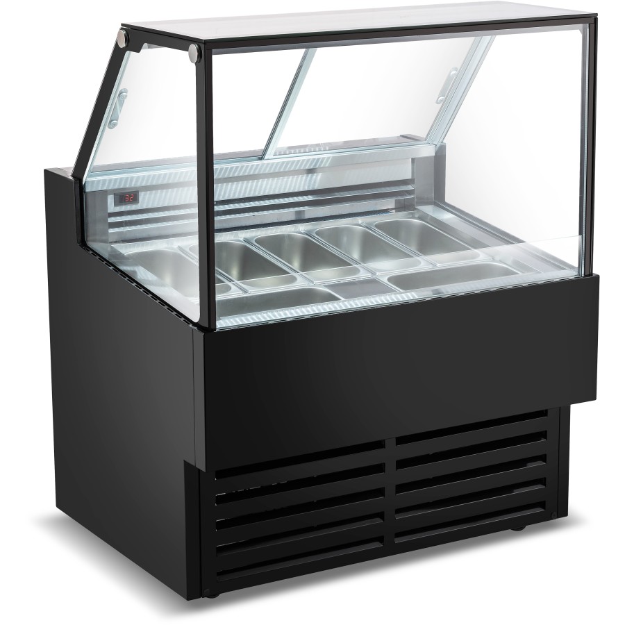 Isdisk til 7 isbakker Lige front Sort | Adexa DW7B