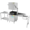 Nedfældbar vask Venstre side 1200x650x850mm Med vask Med Kant Rustfrit stål | Adexa DWITA1265L