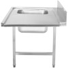 Nedfældbar vask Venstre side 1200x650x850mm Med vask Med Kant Rustfrit stål | Adexa DWITA1265L