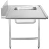 Køkkenvask Højre side 1200x650x850mm Med vask Med kant Rustfrit stål | Adexa DWITA1265R