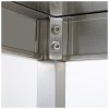 Arbejdsbord Underhylde og Kant i rustfrit stål 600x800x900mm | Adexa DWT80060B