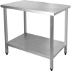 Arbejdsbord i rustfrit stål Underhylde 1500x800x900mm | Adexa DWT80150