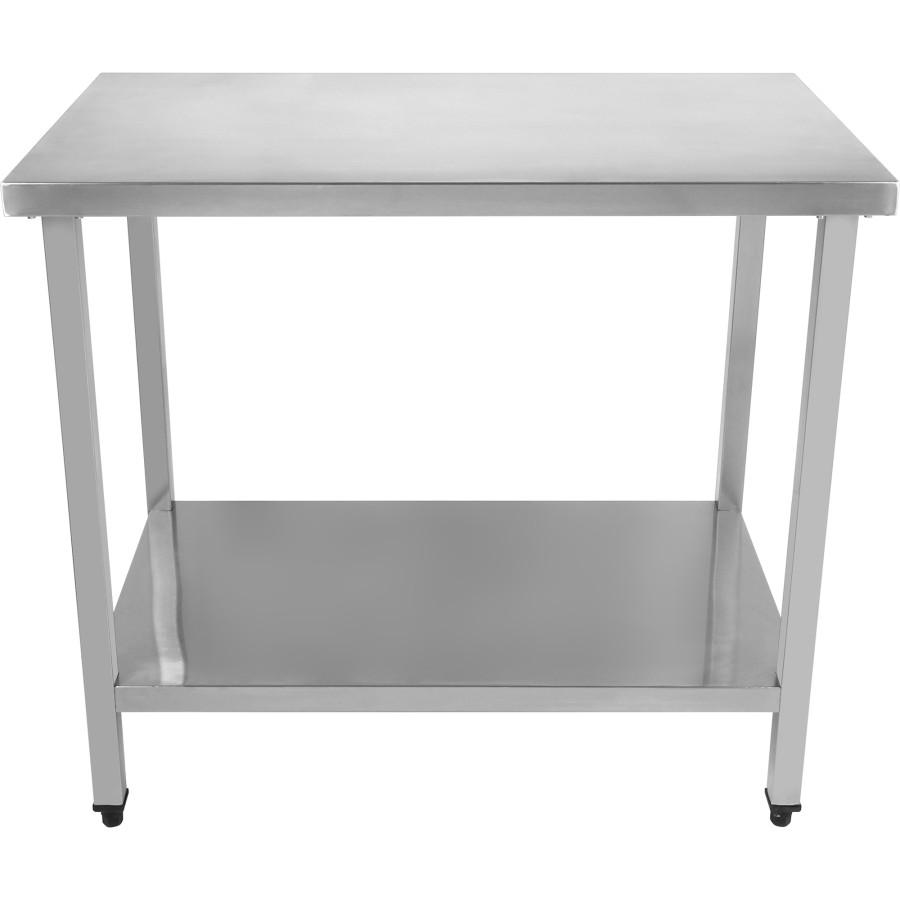 Arbejdsbord i rustfrit stål Underhylde 1400x800x900mm | Adexa DWT80140