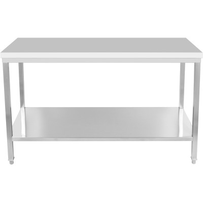 Arbejdsbord i rustfrit stål Underhylde 1600x800x900mm | Adexa DWT80160