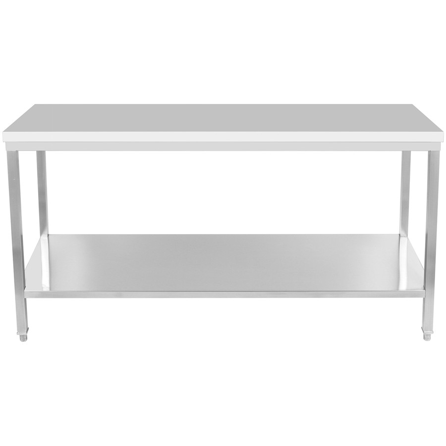 Arbejdsbord i rustfrit stål Underhylde 1800x800x900mm | Adexa DWT80180
