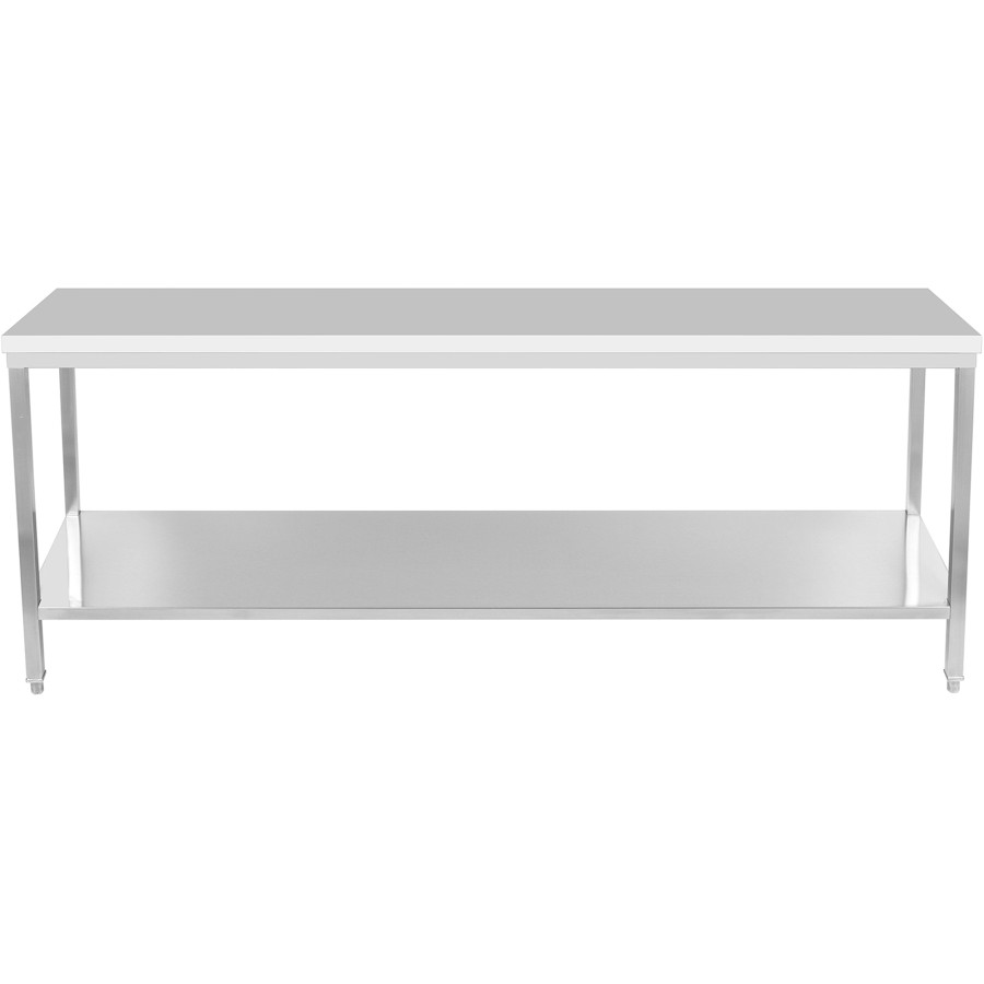 Arbejdsbord i rustfrit stål Underhylde 2000x800x900mm | Adexa DWT80200