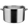 Serveringsgryde med glaslåg tredobbelt hamret overflade ⌀320x210mm rustfrit stål | Adexa E0312300